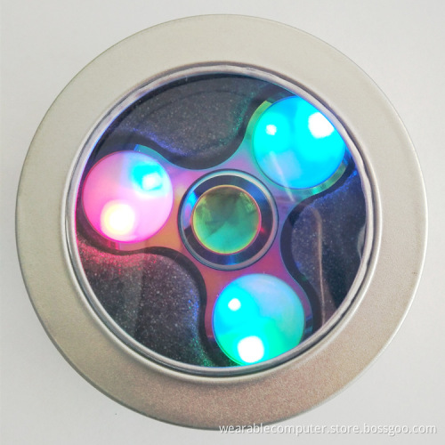 Most popular hand led spinner led fidget spinner with aluminium alloy material